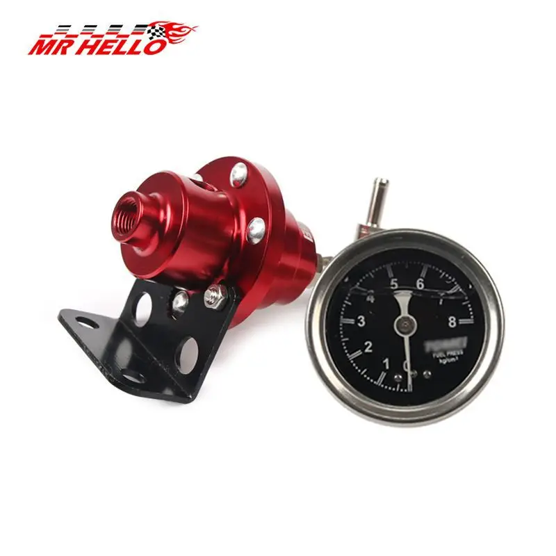 Automobile modified universal TOMEi adjustable fuel pressure regulating valve / fuel booster / pressure regulator with gauge