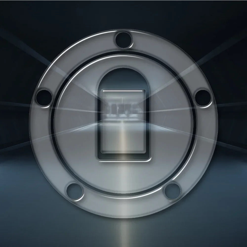 Transparante motorfiets tankdop bescherming sticker voor Kawasaki modellen vanaf 2000-2005 (5 gaten) decoratie