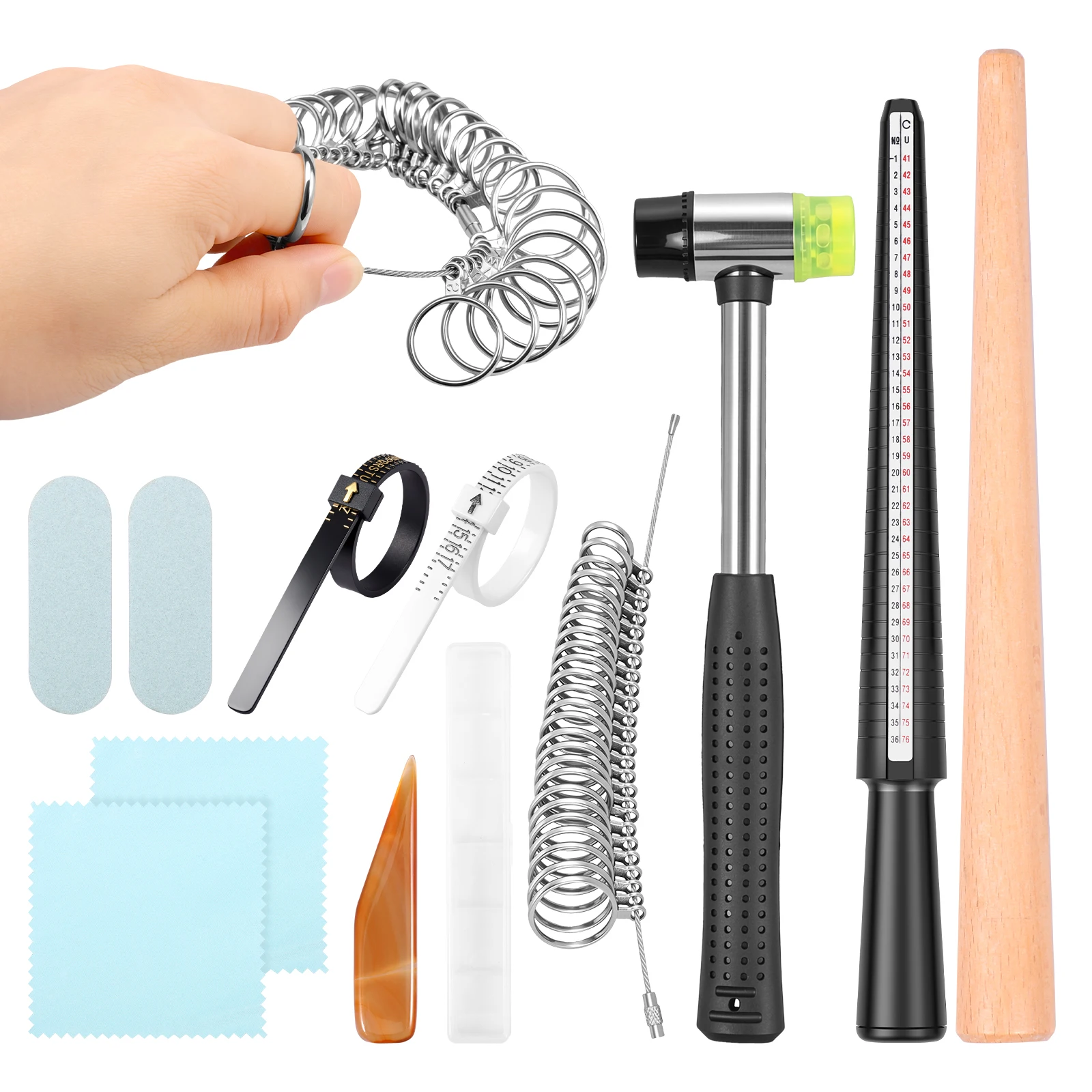 Jewelry Making Tools - 1Set Ring Sizer Measuring Tool with