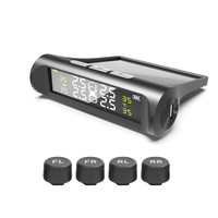 Solar Power TPMS Car Tire Pressure Alarm Monitor System Auto Security Alarm Systems Tyre Pressure Temperature Warning