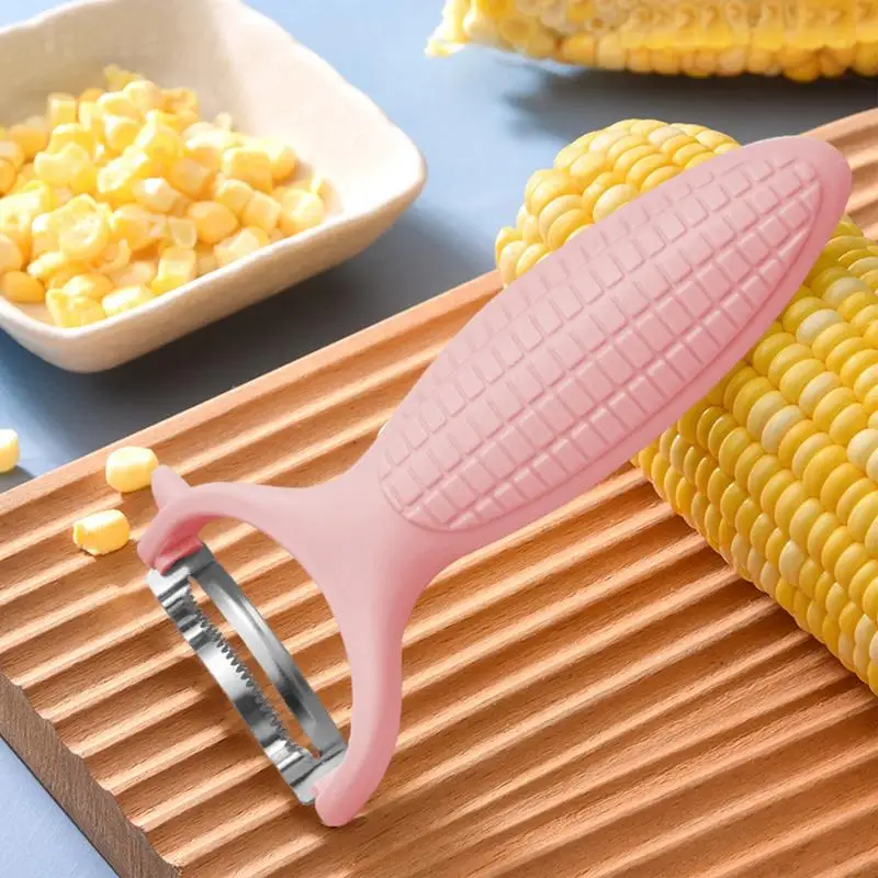 Corn Peeler Corn Cob Peeler Stripper Corn Cutter Off Cob Kernel Remover Slicer Kitchen Gadget Cob Corn Thresher Stripping Tool