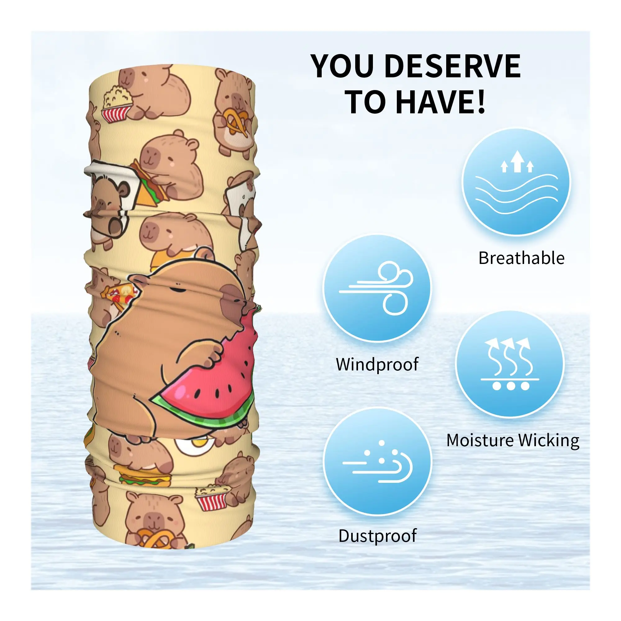 

Капибара, бандана с животными, гетры с принтом, шарф, многофункциональный головной убор, походный, рыбацкий, для мужчин, женщин, взрослых