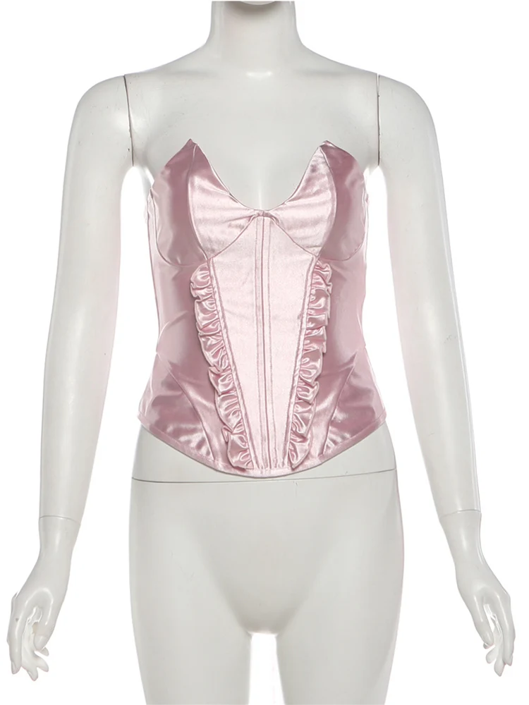 Nibber الحلو تانك القمم المرأة الساتان المرقعة عيد الحب مثير Ruched غير النظامية أكمام هوتي منتصف الليل ملابس الحفلات