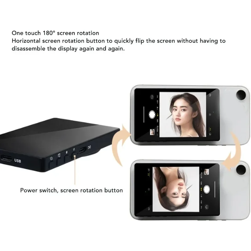 Phone Selfie Monitor Screen Wireless Magnetic Mount Vlog Phone Rear Camera Selfie WiFi Bluetooth Connection for Selfie Live image 3