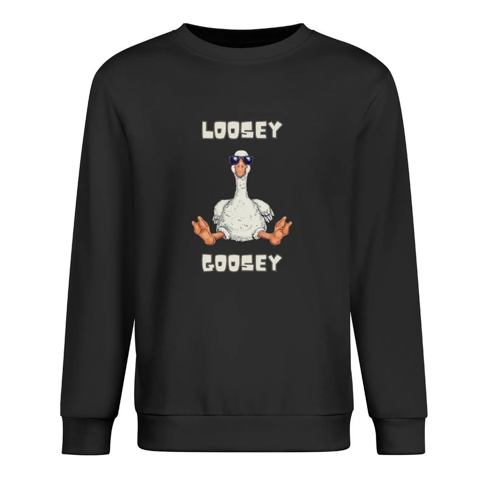 

Loosey Goosey Pullover mens clothes men's clothing korean autumn clothes graphic t shirts men aesthetic sweatshirts