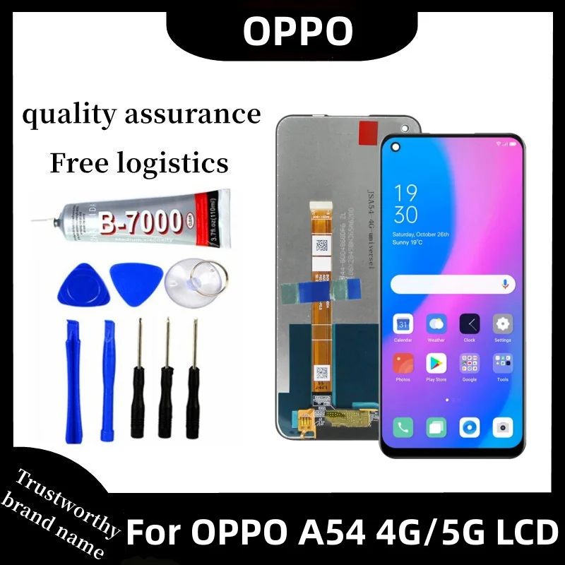 

Tested Display for Oppo A54 4G CPH2239 Lcd Display Touch Screen Digitizer Assembly with Frame for Oppo A54 5G CPH2195 OPG02