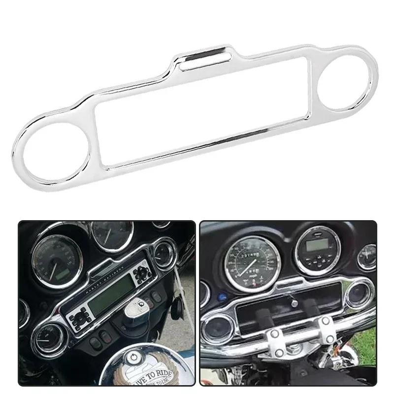 

Motorcycle Accessories Stereo Accent Trim Ring Cover Chrome For Harley Touring Electra Glide Street Glide Trike 1996-2013