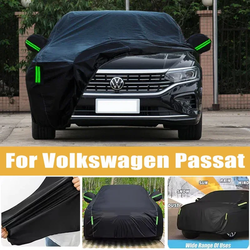 

For Volkswagen Passat Full Car Cover Four Seasons Outdoor Sun Anti UV Rain Snow Dust Protection Oxford Cloth Accessories