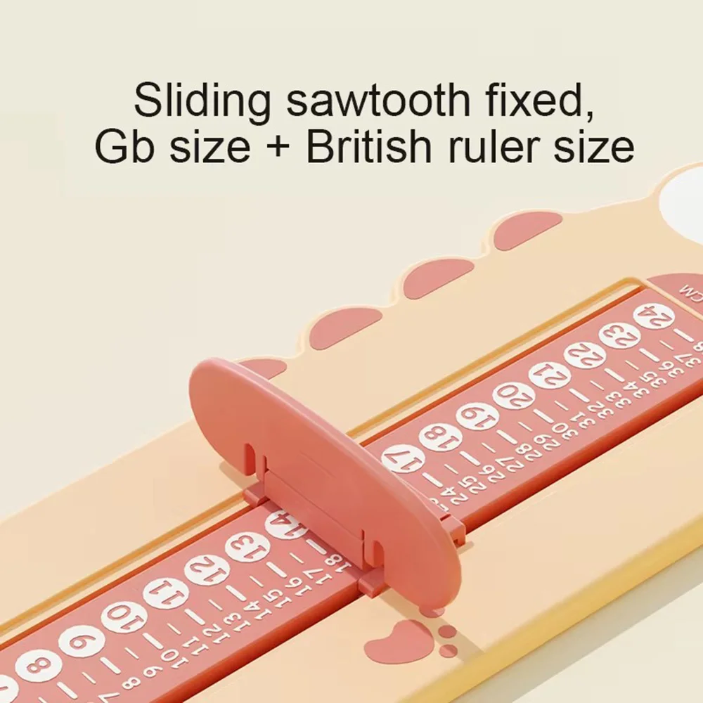 Baby Foot Measurer for Kids, Adjustable Toddler Foot Size Gauge, Dinosaur Shoe Measuring Tool, Foot Length Ruler Shoe Fitting view 3
