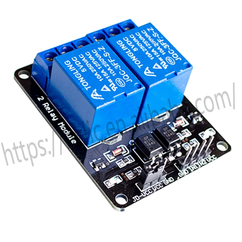 1PCS 5V 2-Channel Relay Module Shield for Arduino ARM PIC AVR DSP Electronic 5V 10A 2 Channel Relay Module