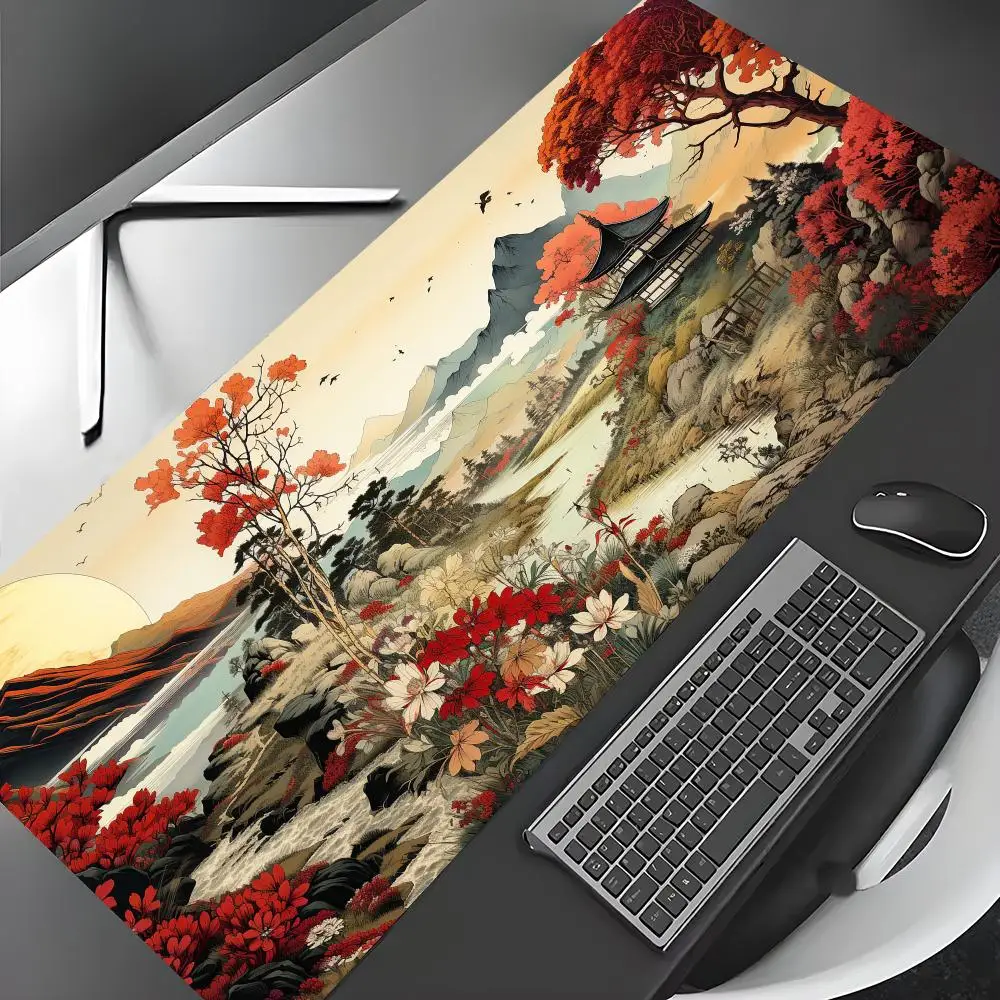 

Ukiyo-e illustration design Mouse Pad Desk Mat Gaming mat pc accessories rubber anti-slip keypad expansion pad office desk mat