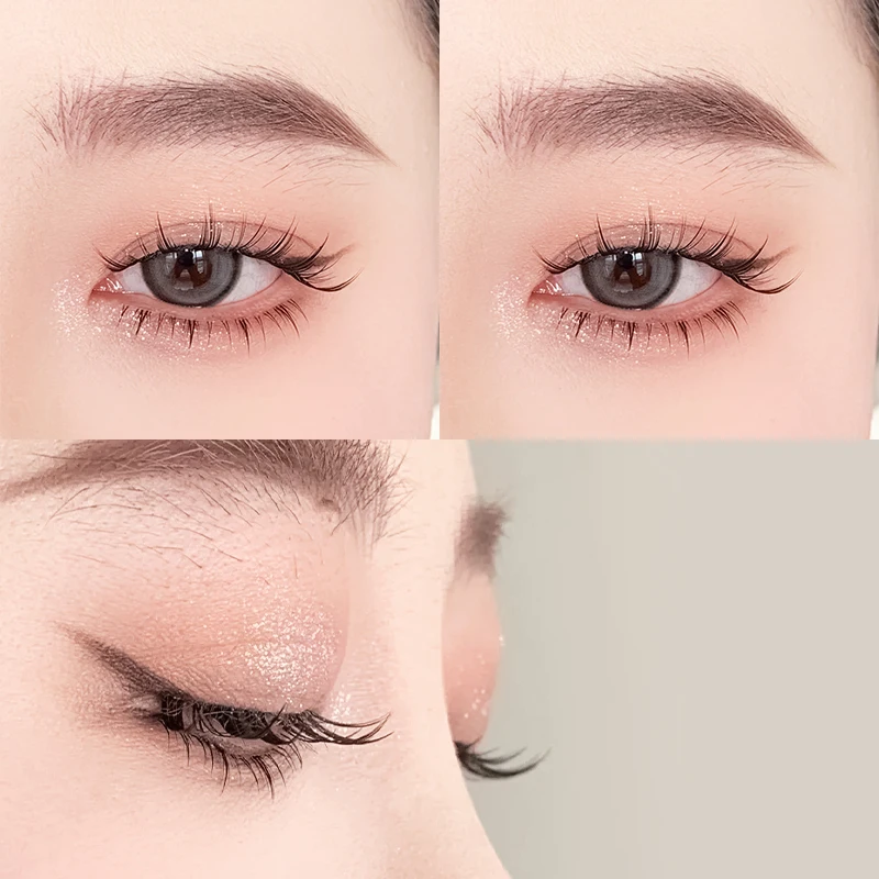 Faux cils inférieurs à l\'air, nickel é, segmenté, naturel, sous les cils, manga, astronomique, maquillage, 5-7mm, DON10 rangées