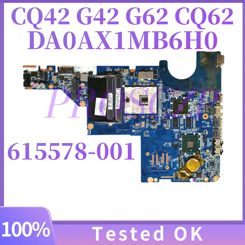 Placa-mãe 615578-001 615578-501 615578-601 DA0AX1MB6H0 para laptop HP Pavilion CQ42 G42 CQ62 G62 HM55 DDR3
