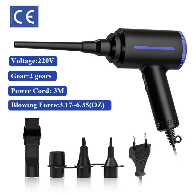 500W Electric Air Duster & Air Pump 2-in-1, Canned Air Compressed Air Cans for Computer, PC, Laptop Keyboard Cleaner, Swimming R - Image 11