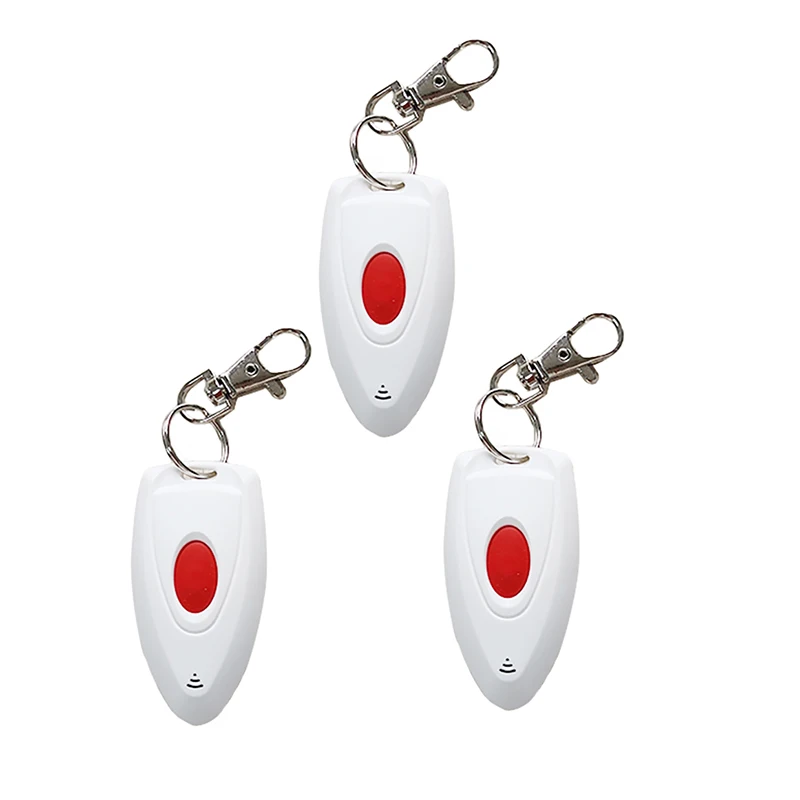 

3pcs Focus Meian PB-201R Emergency SOS Button Emergency Call Button 433MHz One-key LED Alert for Focus ST-IIIB ST-VGT HA-VGW