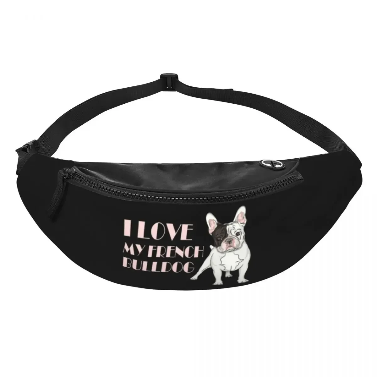 French Bulldog Fanny Pack for Men Women Cool Pet Puppy Dog Animal Frenchie Crossbody Waist Bag Travel Hiking Phone Money Pouch