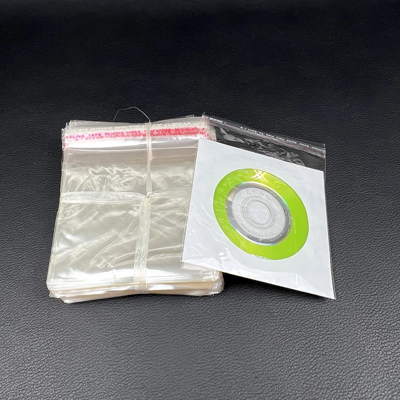 500 قطعة/الوحدة 8 سنتيمتر القرص المدمج الغبار واقية حقيبة شفافة الذاتي ختم CD حقيبة المنزل التخزين المنظم