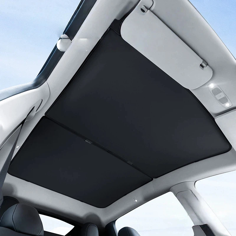 

For Tesla Model 3 Sunshade Model Y Car Sunshade Canopy Segmented Skylight Insulation Sun Protection Protect Privacy Accessories