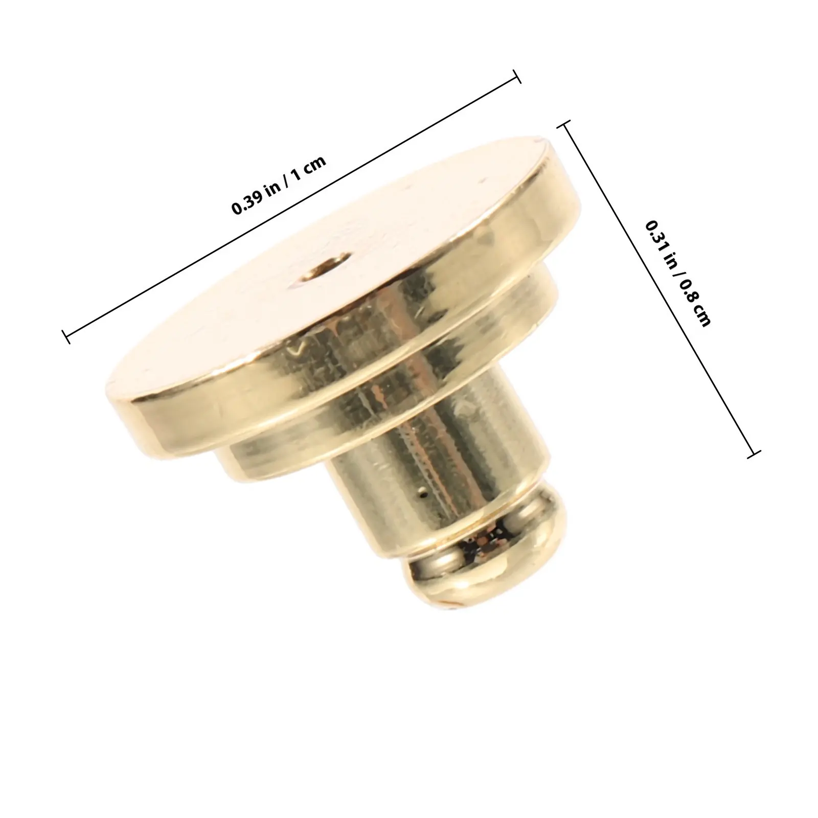 Electroplated Brass Ear Stopper Backs Anti-Droop Support for Heavy Earrings Daily Party Wear Secure Locking Earring Backings