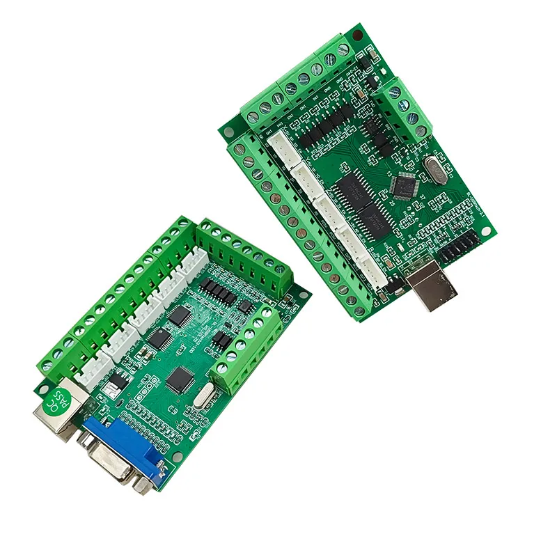 2PCS USB MACH3 CNC Motor Driver Board 100Khz Breakout 5 Axis Motion Controller DB15 for CNC Machines