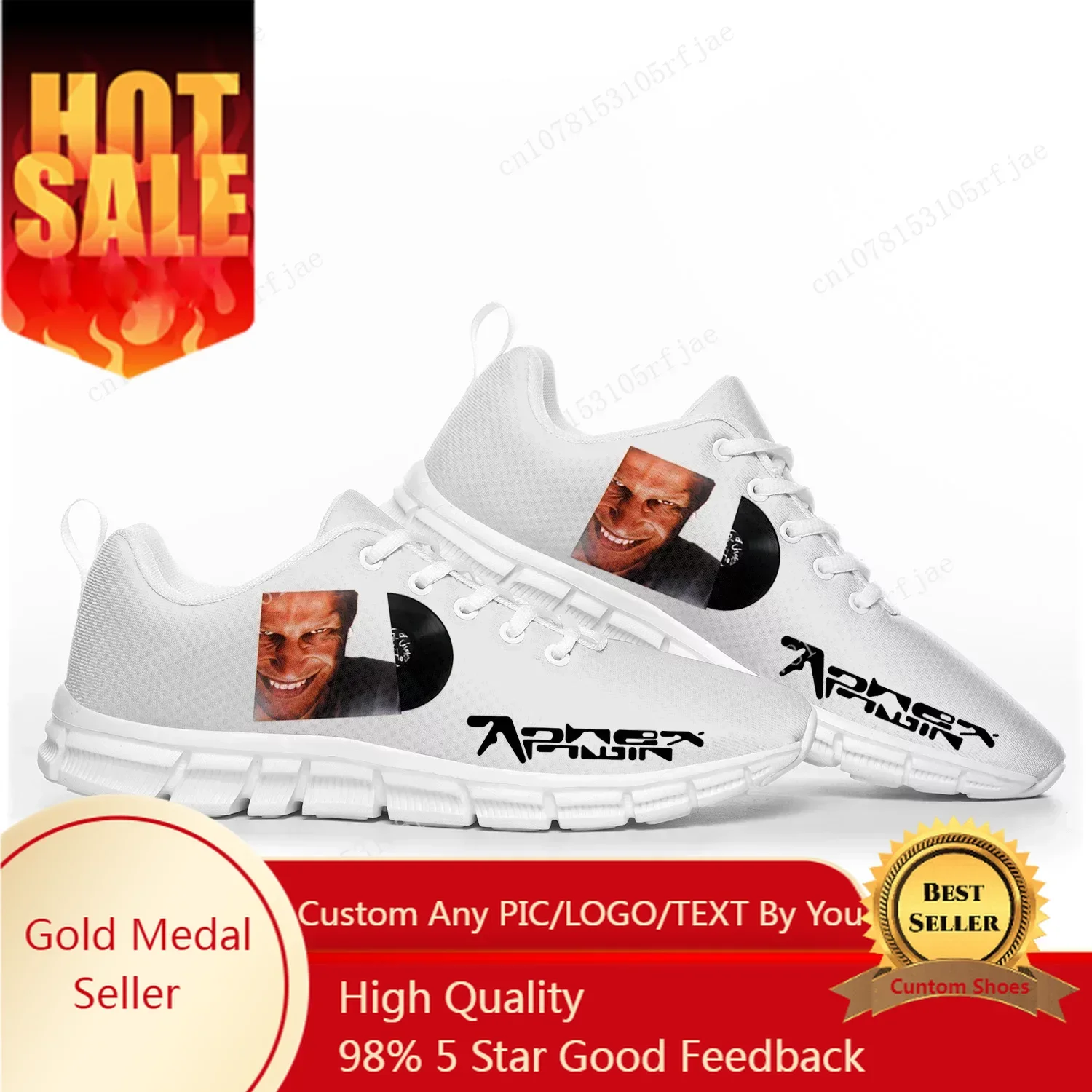 

Aphex Twin Electronic Music DJ Mixer Sports Shoes Mens Womens Sneakers Custom Couple Shoes