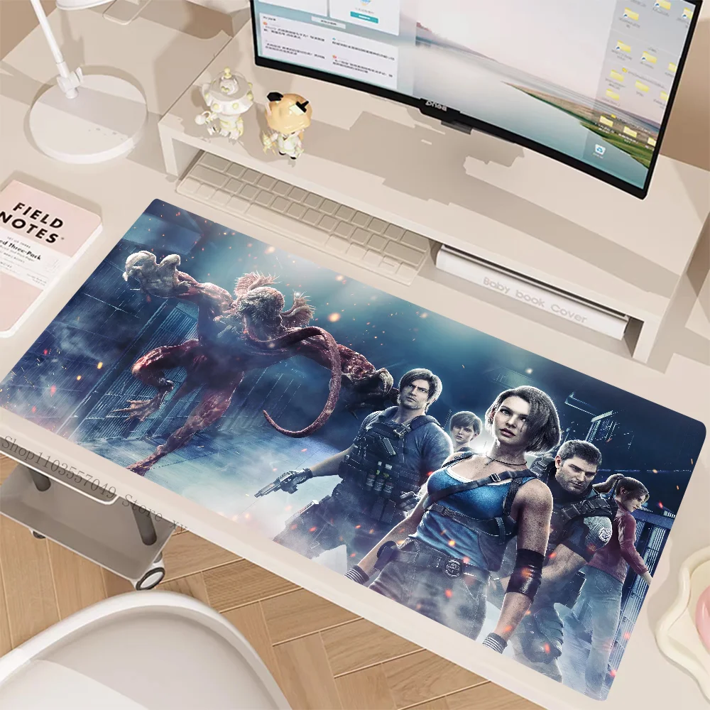 Game Resident Evil Mousepad Desk Mat Gaming Accessories Large Gaming Mouse Pad XXL Non-Slip Rubber Game Computer Keyboard