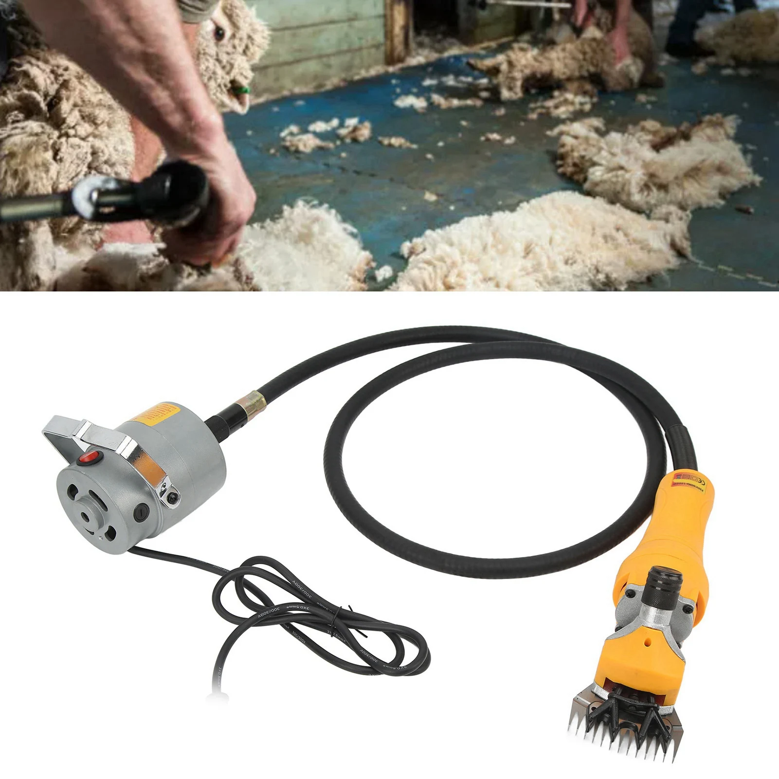 

13 Tooth Electric Clipper 1000W High Power Electric Sheep Clipper 13 Tooth Farm Livestock Shearing Grooming Machine Kit