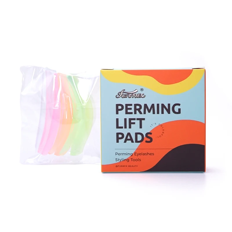 Nieuwe 4 Paar Siliconen Wimper Permanent Patch Lifting Pad Herbruikbare Wimperstaven Schild 3d Wimpers Krultang Applicator Make-Up Tools