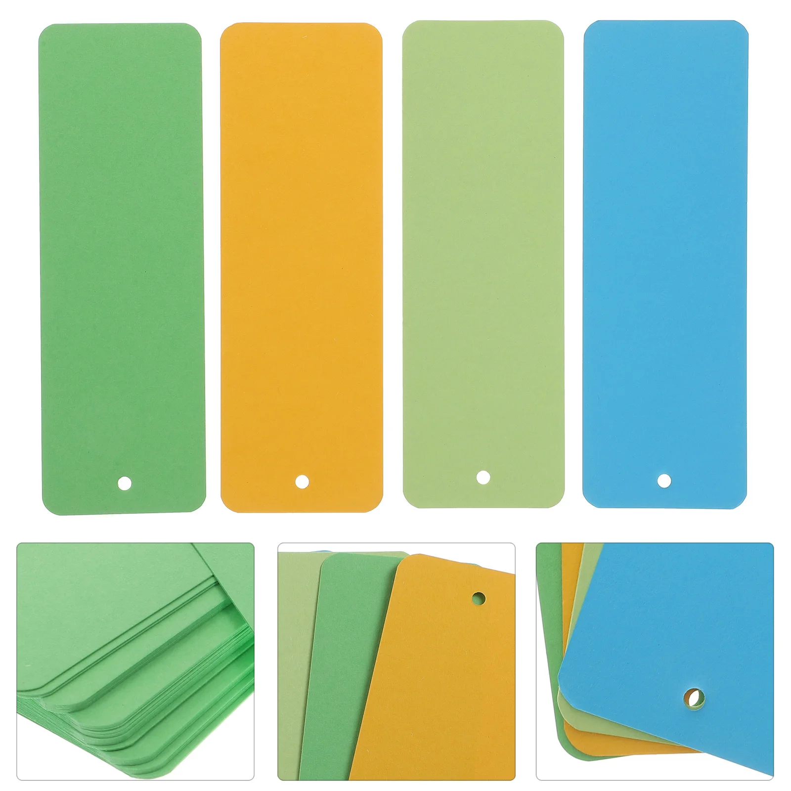 100 قطعة المرجعية الرجعية كرافت ورقة فارغة مشبك للكتب نمط القرطاسية هدية للقراء الكتاب الطلاب المدرسة الزخرفية