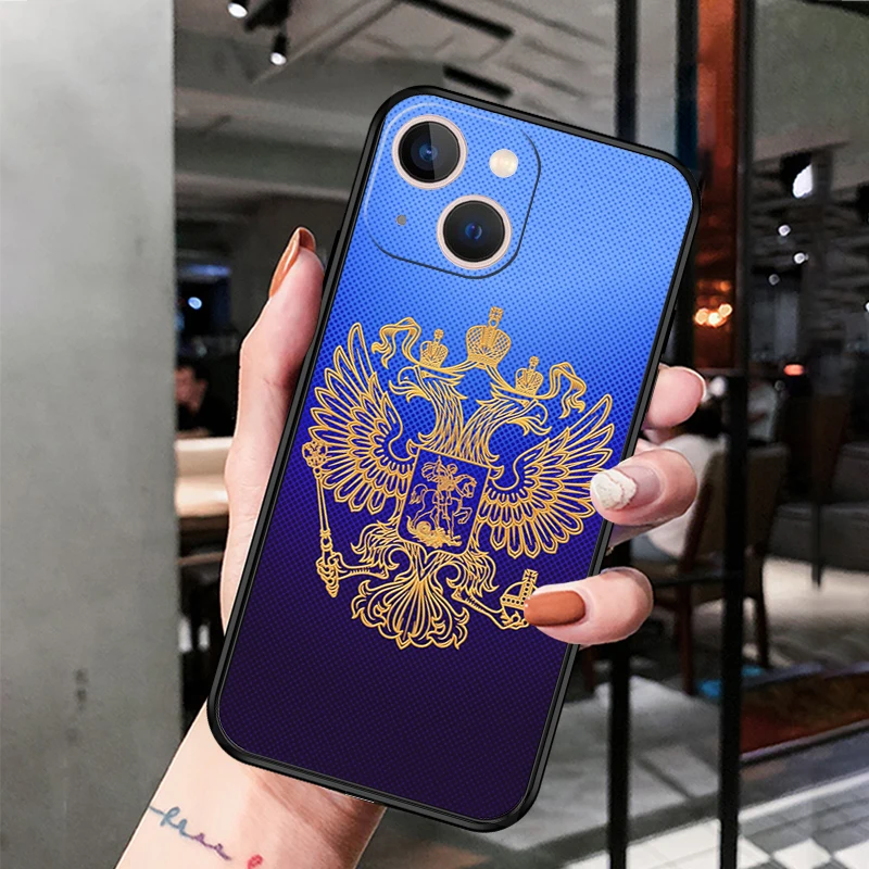 Russia Armenia Flag Black Phone Case For iPhone 14 13 12 11 Pro Max Mini X XR XS SE 2022 7 8 Plus Shockproof Bumper Soft Cover