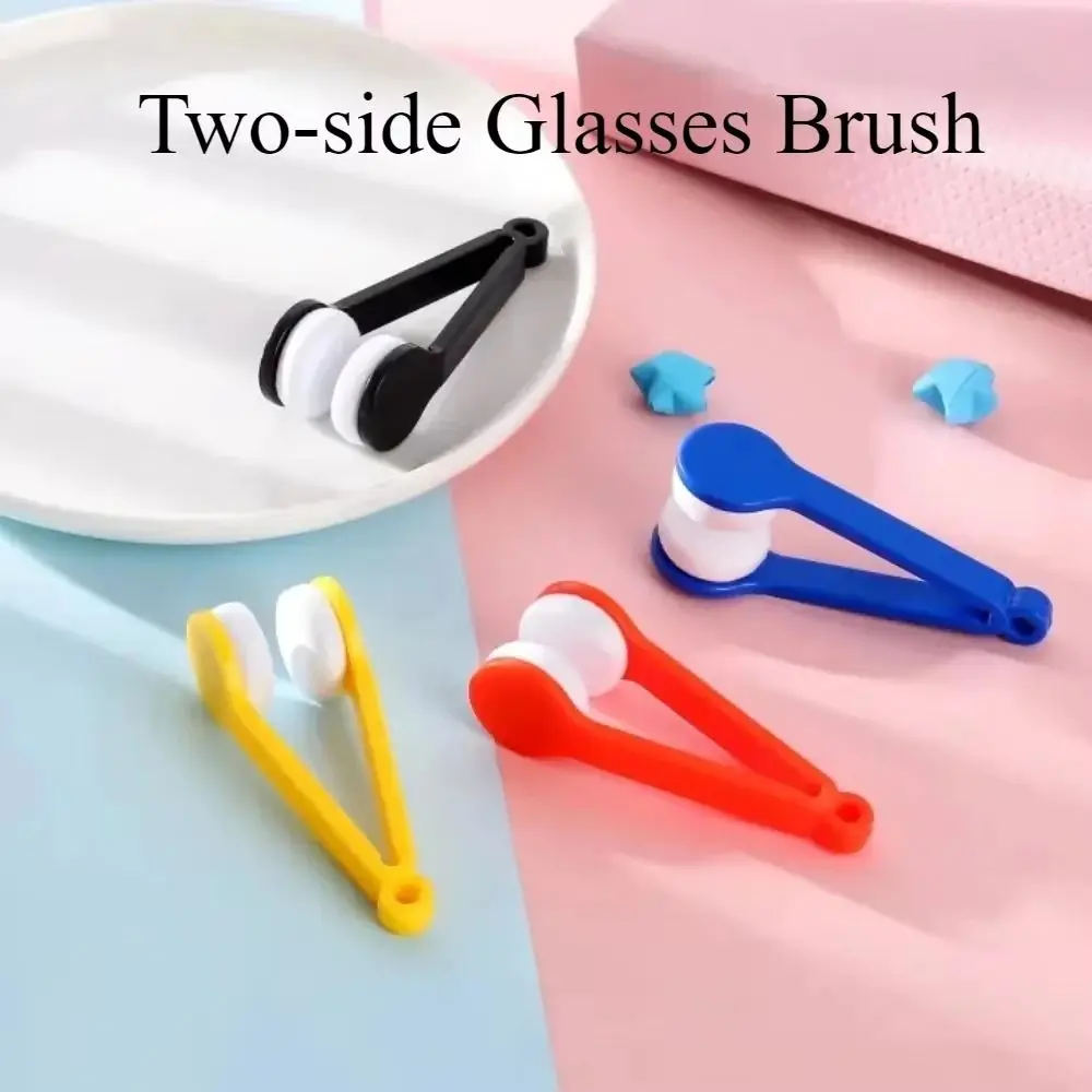 5Pcs Two-side Sun Glasses Cleaning Brush Creative Mini Size Eyelasses Microfiber Spectacles Cleaner Quick Wiping Superfine Fiber view 4