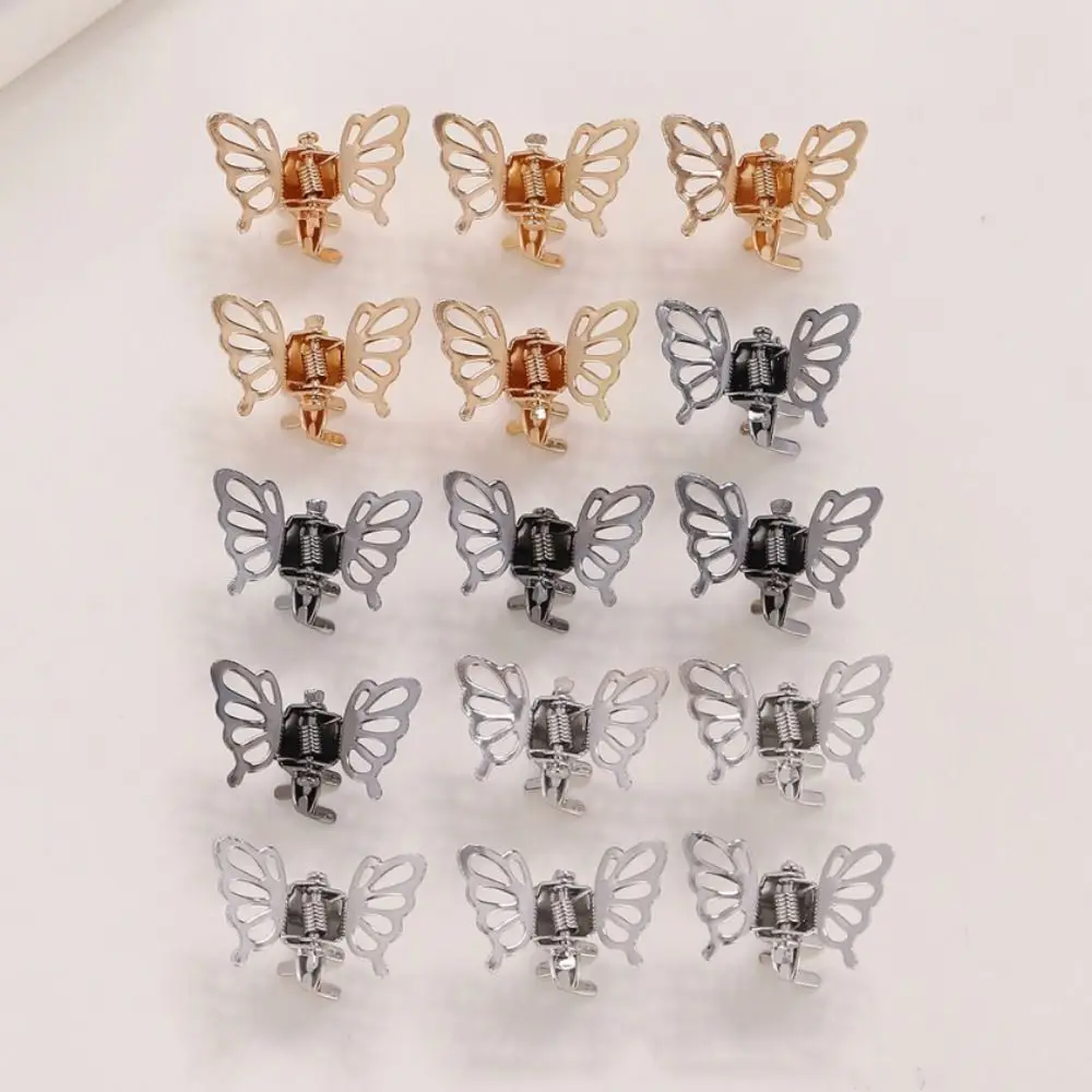 

2~5pcs/set Fasion Alloy Dreadlock Beads Golden Butterfly Hair Rings Silver Hair Accessories Girls