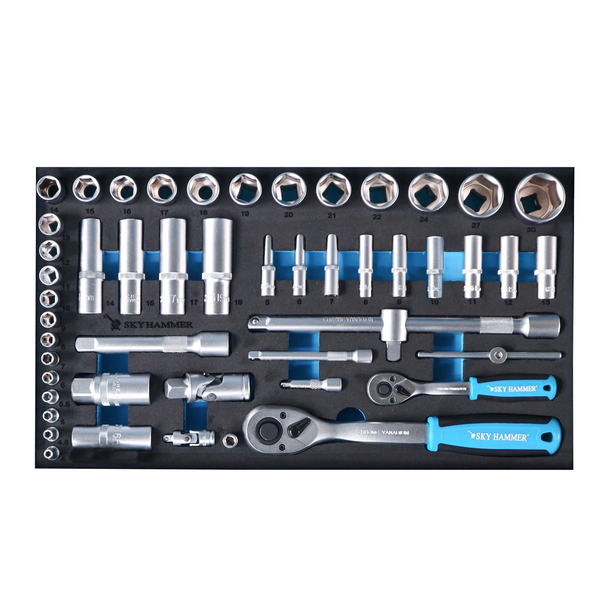 ej-116Pcs CR-V Iron Hand Tool Set 3-Drawer Tool Chest for Auto Repair OEM Customizable 1-Year Warranty SKYHAMMER@