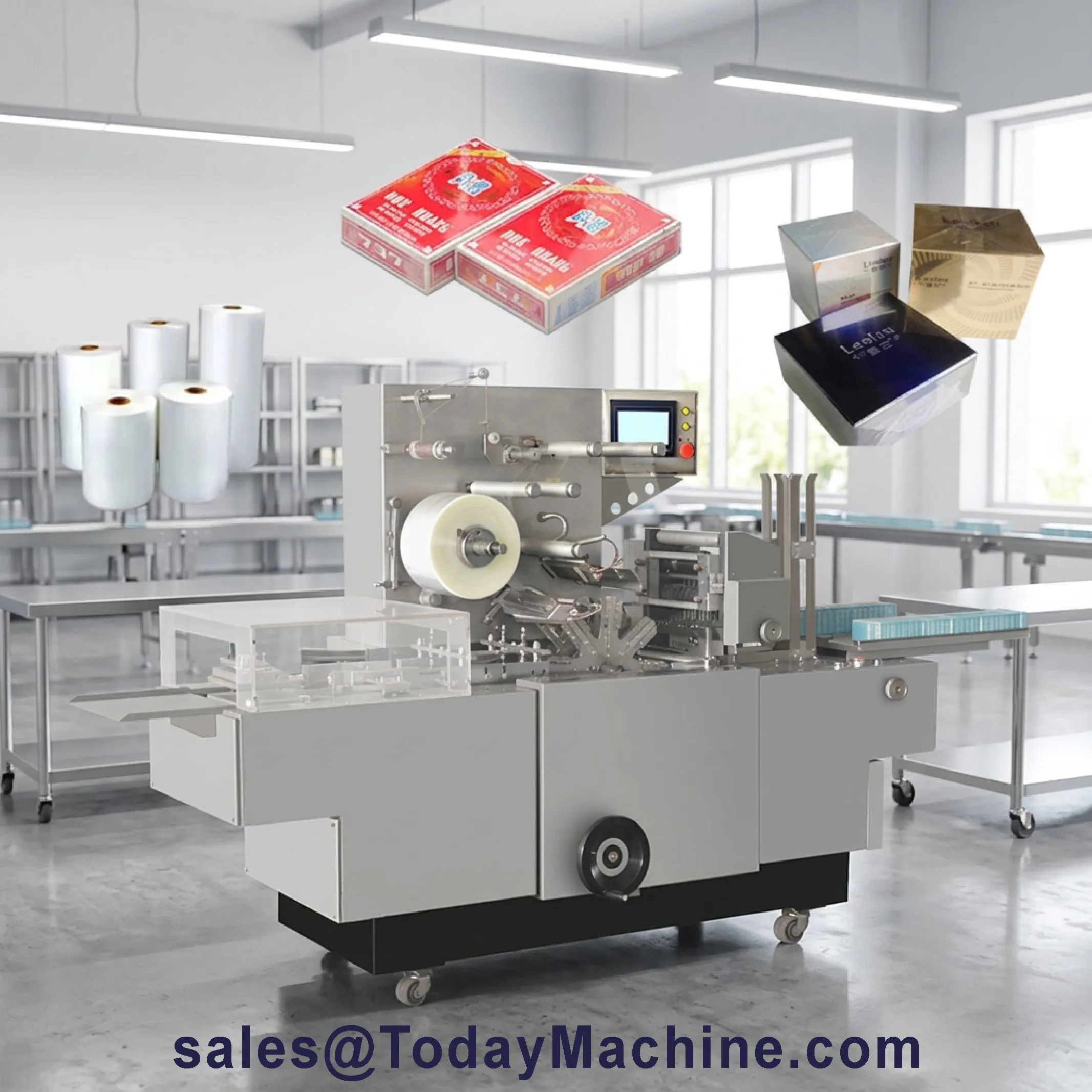 3D Transparent Film Packaging Machine for Box/carton Heat Shrink Packing Wrapping Machine for Cosmetics Package