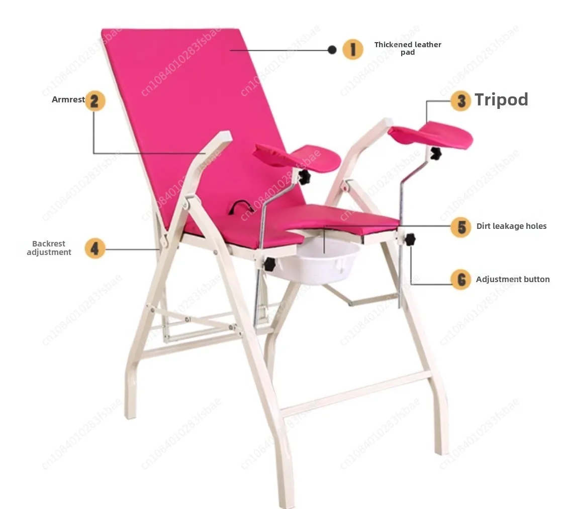 Free installation of foldable examination chair Obstetrics and Gynecology Examination Bed