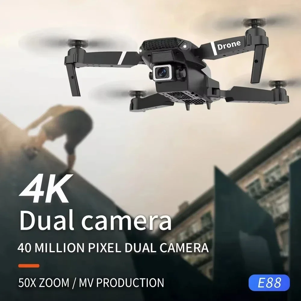 E88PRO الطائرة بدون طيار 8K 5G المهنية HD كاميرا مزدوجة التصوير الجوي طائرات التحكم عن بعد كوادكوبتر اللعب 15000 متر 2025