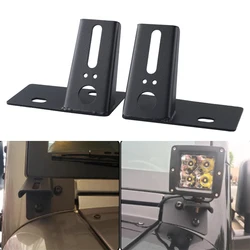 Led Work Light Bar Bracket Mounting Windshield Hinge Corner A-pillar Mount Holder For Jp Wrangler JK 2007-2016