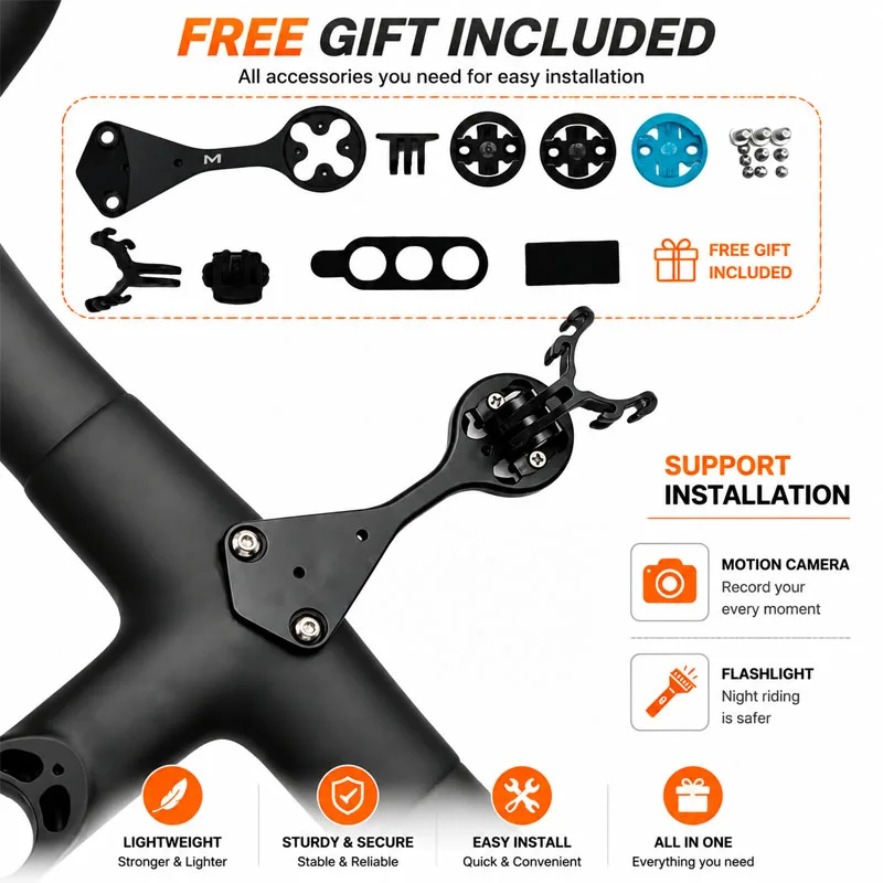 T800 Carbon Fiber Road Bike Handlebar Aero Racing Bar F12/F14 Compatible Black Logo Fully Internal Cable Routing Integrated