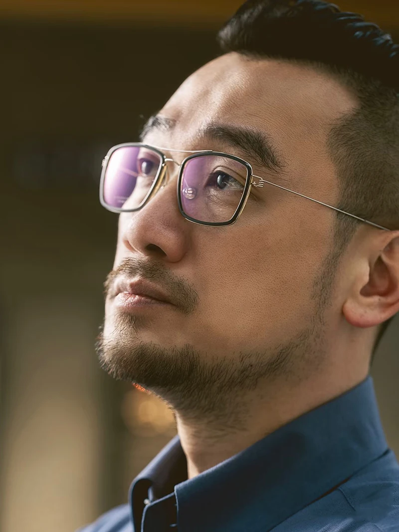 Denemarken Merk Retro Pilot Brilmontuur Mannen Vrouw Oscar Titanium Ultralight Dubbele Beam Brillen Vintage Vierkante Bril