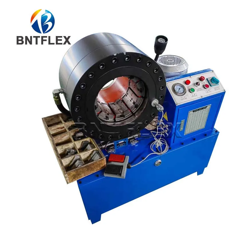 high quality double usage hydraulic hose crimping machine steel pipe swaging and pressing machine for sale with 15 free dies