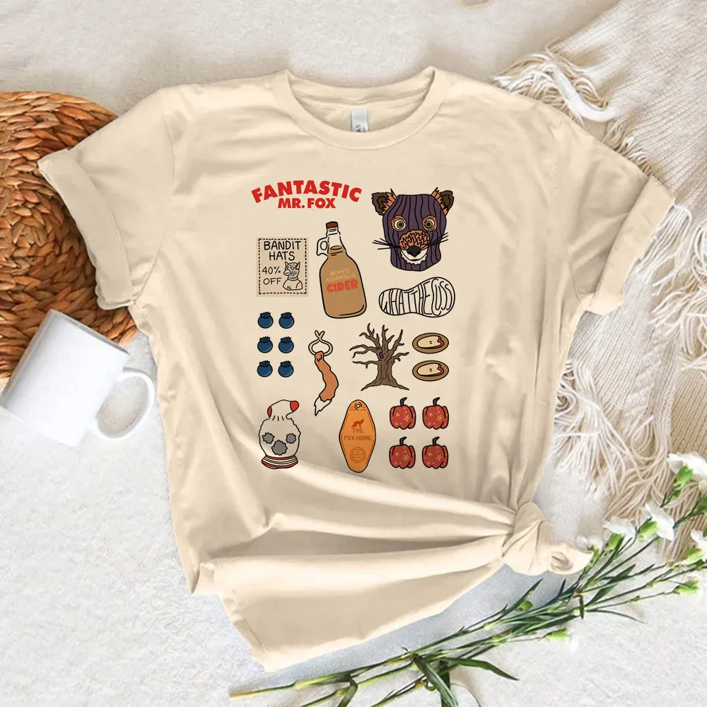 Wes Anderson t shirt women funny t shirt female y2k clothing