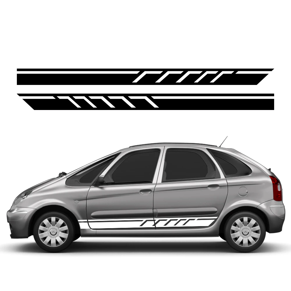 

For Citroen Xsara Picasso C3 C4 1997–2006 Car Side Graphics Door Body Vinyl Film Decals Exterior Sticker Decoration Accessories