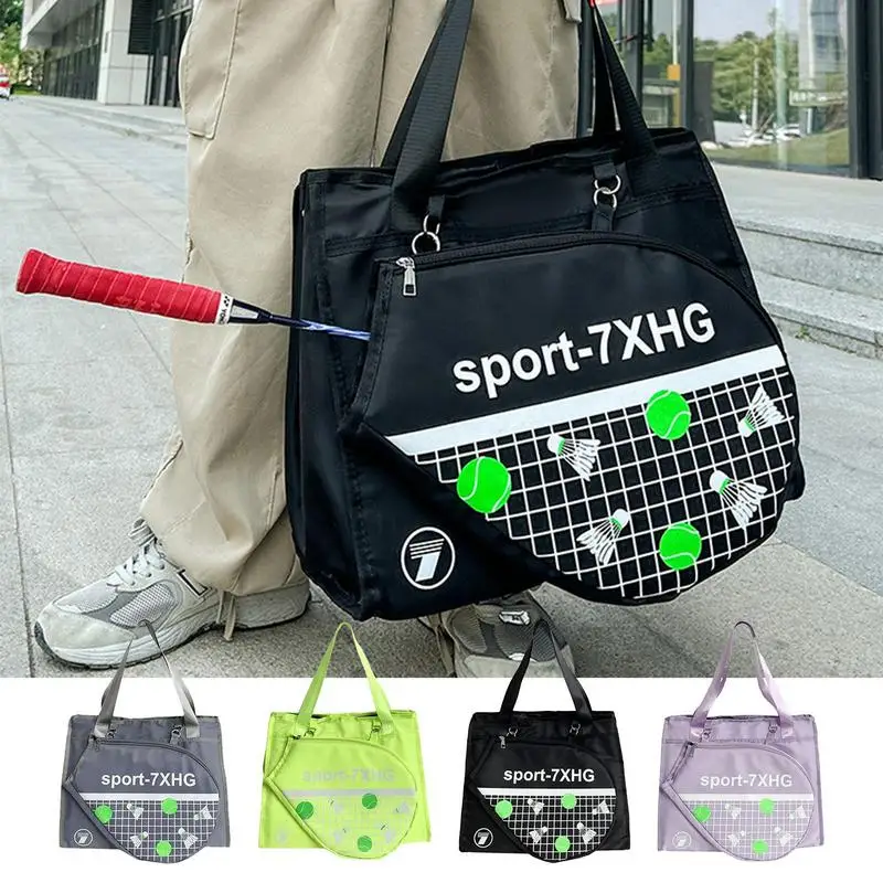 Tennis Racket Bag Lightweight Badminton Bag Large Capacity Tennis Backpack Waterproof Badminton Backpack Tennis Tote Bag For