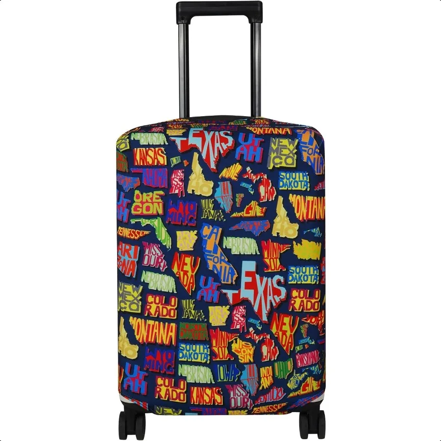 

Travel Lage Cover Suitcase Protector Fits 1822 Inch Case America Map S