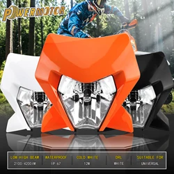 For KTM EXC SXF XCW MX 2024 Motorcycle LED Headlight Headlamp Head Light Supermoto Fairing Dirt Bike Enduro Motocross