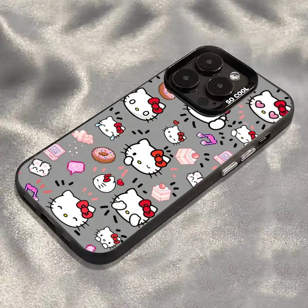 Custodia per telefono H-Hello Kittys per IPhone 17 16 15 14 13 12 Mini 11 8 7 Pro Max Plus Custodia per telefono colorata