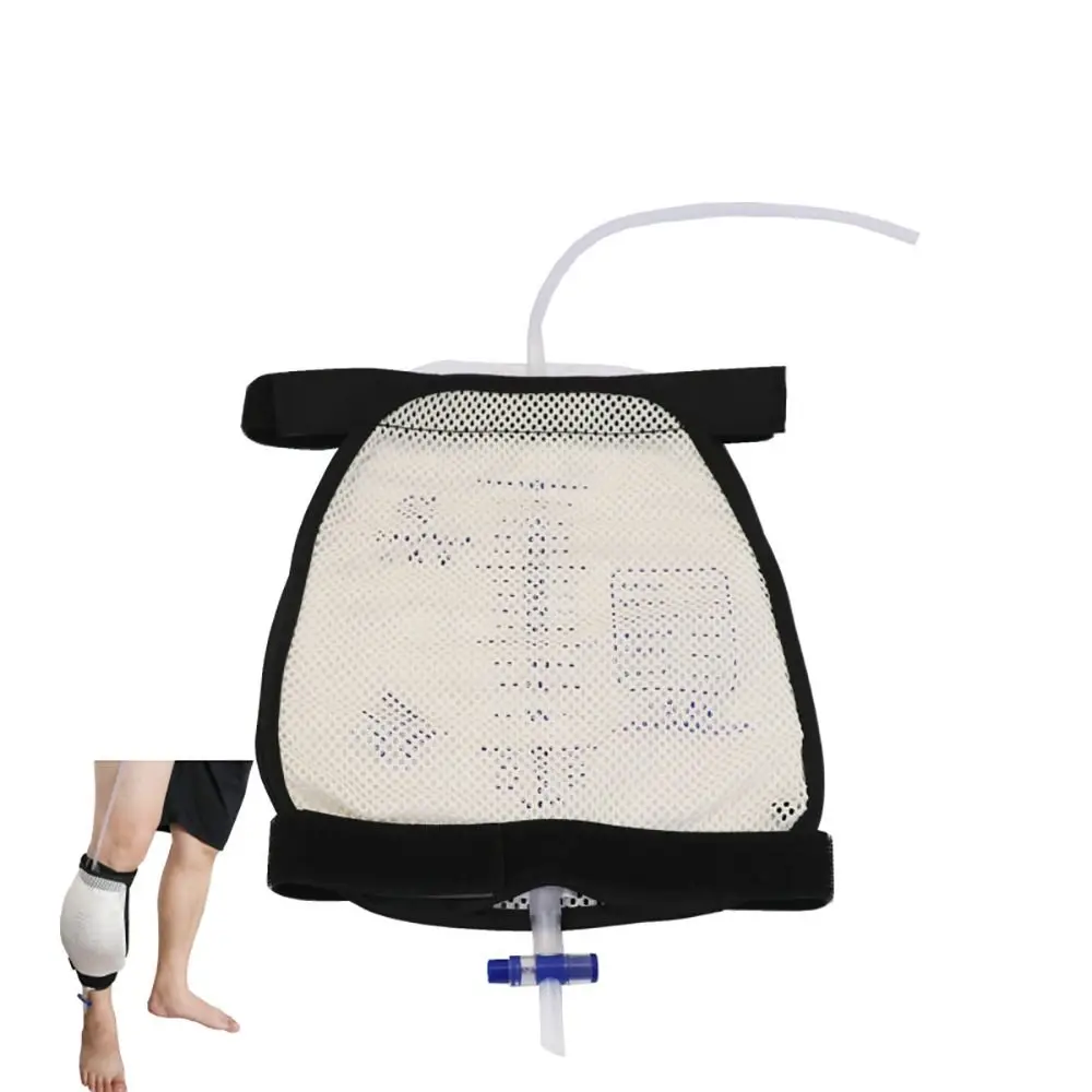 Catheter Leg Bag Holder, Urine Leg Bag Holder Cover with Waist Belt, Leg Bag Sleeve for Incontinence Urine Bag