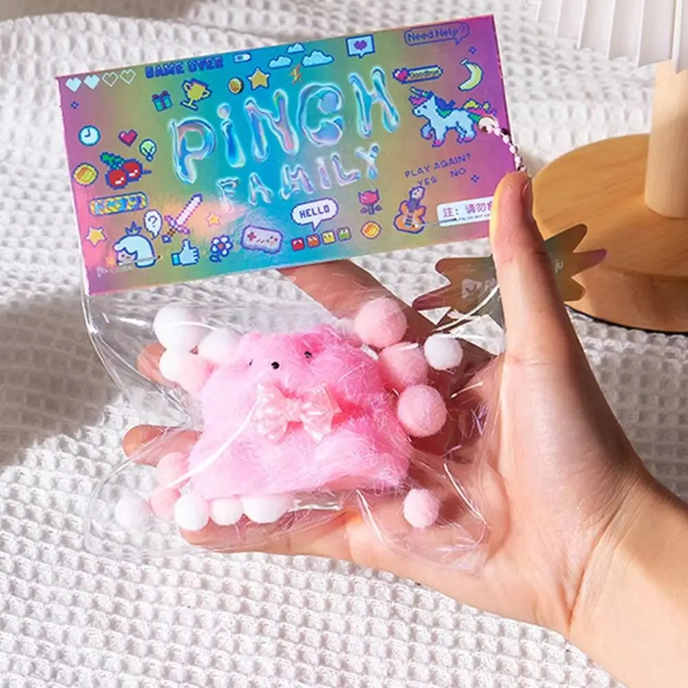 1PC Fatto A Mano TPR Mini Kawaii Peluche Carino Piccolo Criceto Alleviare Lo Stress Rimbalzo Lento Giocattolo Squishy Nuovo Agitarsi Giocattolo Per Bambini Regalo Giocattolo Per Adulti