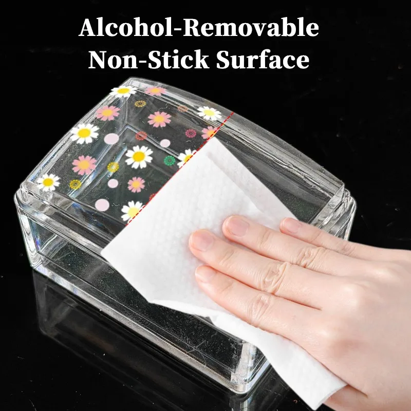 Square Plates Transparent Silicone Nail Stamp French Manicure Nail Stamping Kit Polish Printing Stencil DIY Nail Art Supplies - view 4