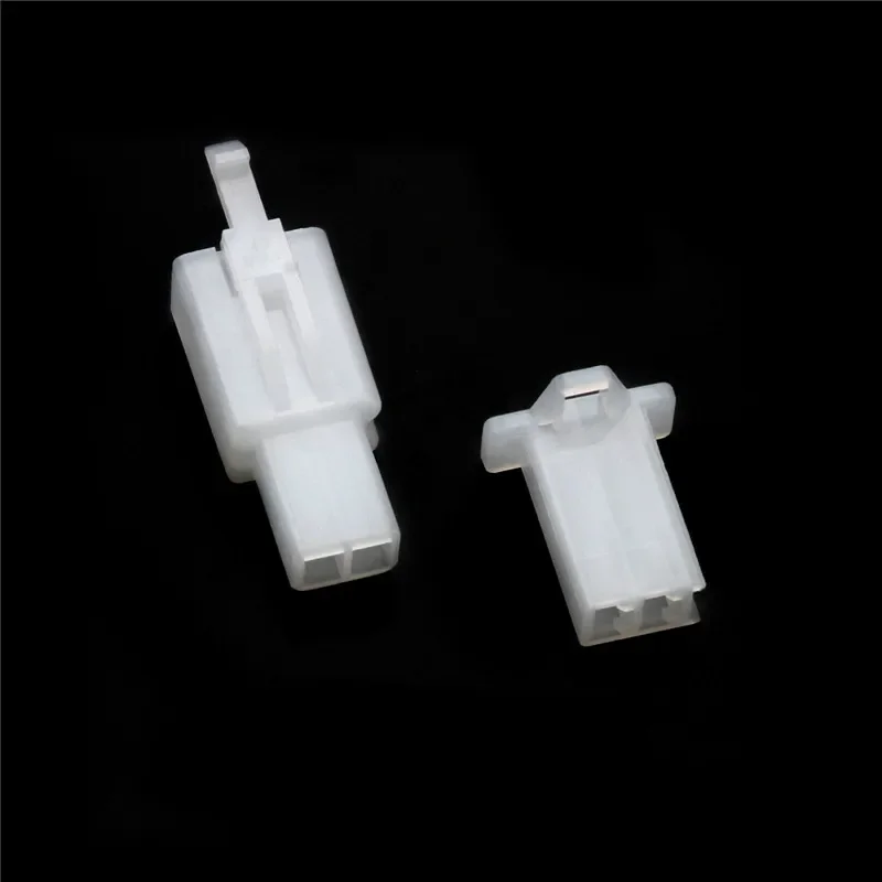 60pcs 10set Car Electrical 2.8mm 2 Pin Wire Terminal Connector Fixed Hook Male Female Terminals Pin Automotive Connector